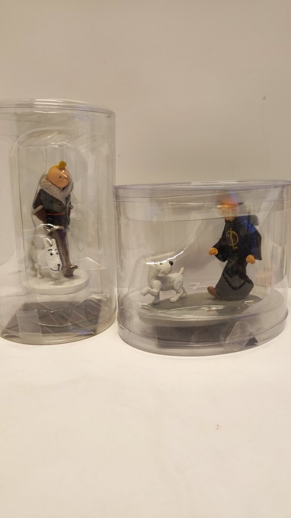 雕像 - 2 figurines tintin soviets et en toge version colorisé rf 42290 et 42179 (2) - 树脂 #1.0