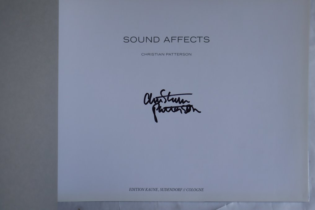 Christian Patterson - SOUND AFFECTS SIGNED OOP - 2008 #1.0