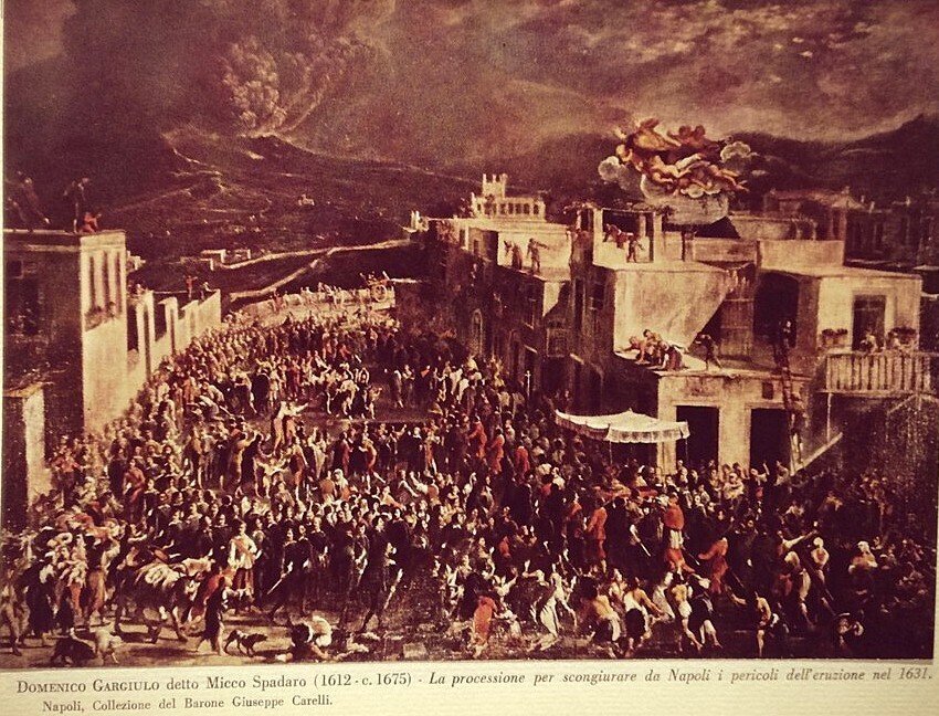 Comes Orazio, Dell'Erba Luigi, Parascandola Antonio, - Lot with 4 books on Mount Vesuvius - 1887 #1.0