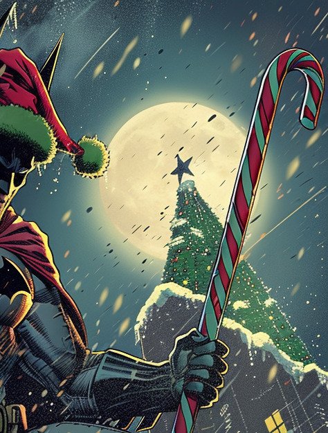 Shayer - BATMAN Gotham Christmas - XL - 60x80cm - !! 1/1 !! #3.2