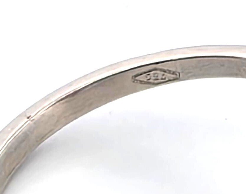 χωρίς τιμή ασφαλείας - Δαχτυλίδι - 18 καράτια Λευκός χρυσός Ρουμπίνι - Διαμάντι #2.1