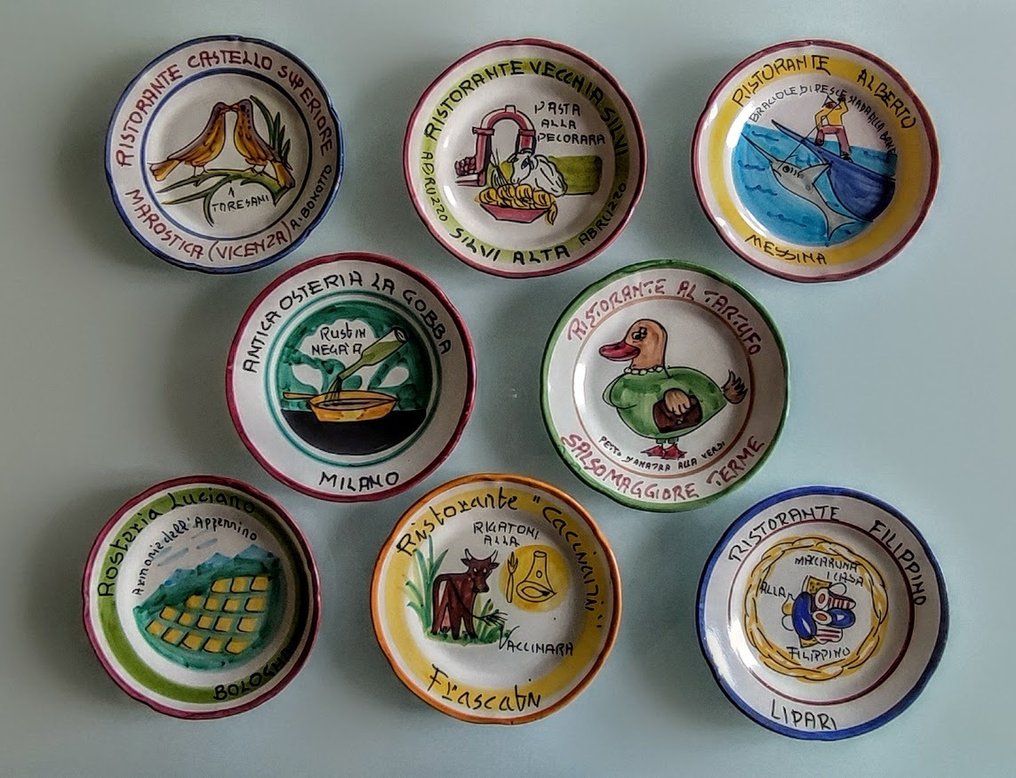 Solimene Vietri - Πιάτο (8) - Κεραμικό - Buon Ricordo #1.0