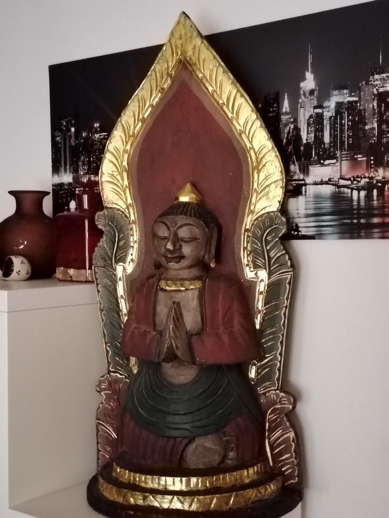 Anjali Mudra Buddha - 雕刻 - 緬甸  (沒有保留價) #1.0