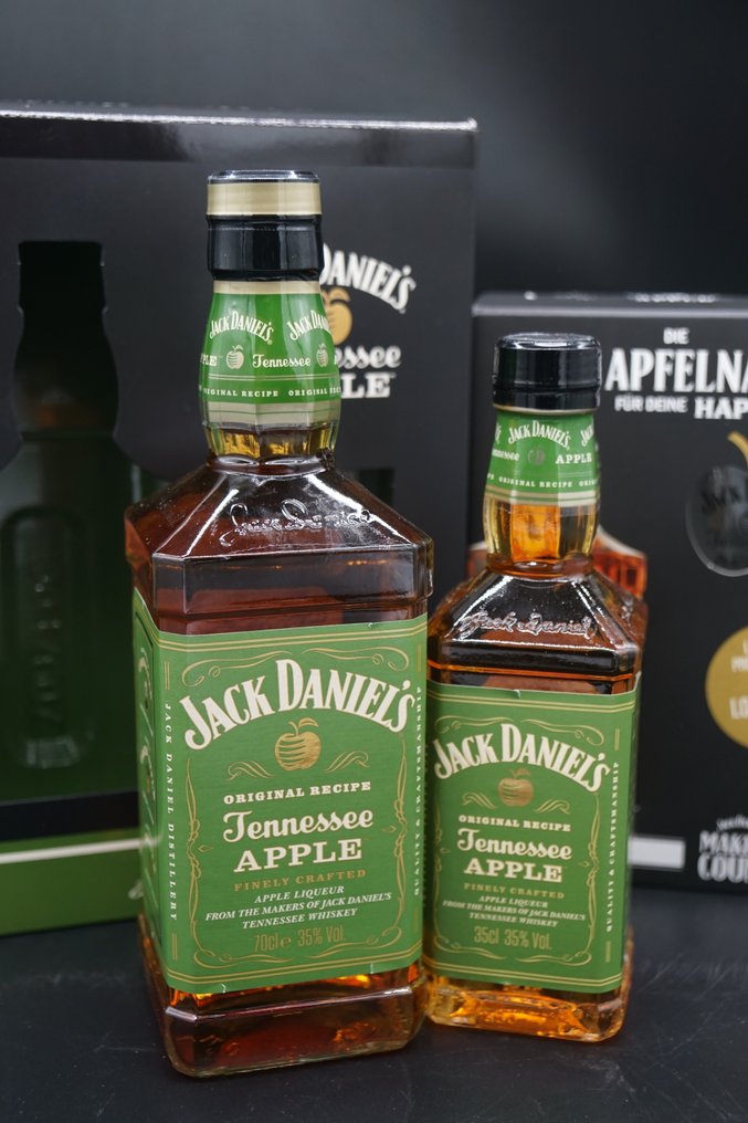 Jack Daniel's 2 Apple giftsets - 350ml and 700ml both with glasses  - 700ml and 350ml - 2 üvegek #1.0