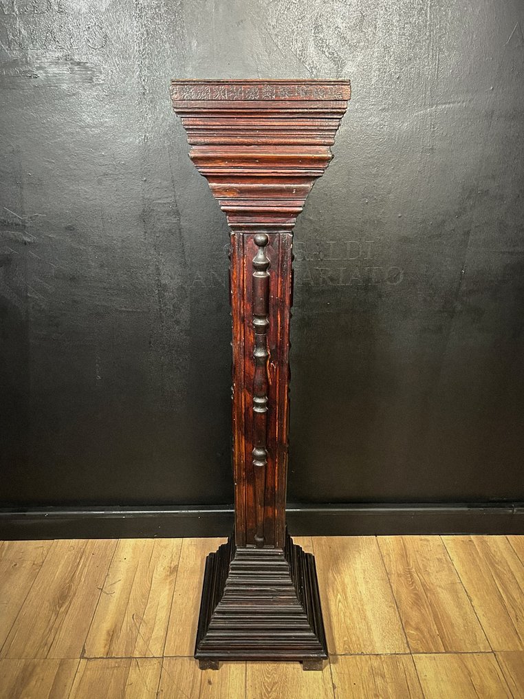 Antique Column - End of the 19th century, beginning of the 20th century - Ancient Carved Column  #4.3