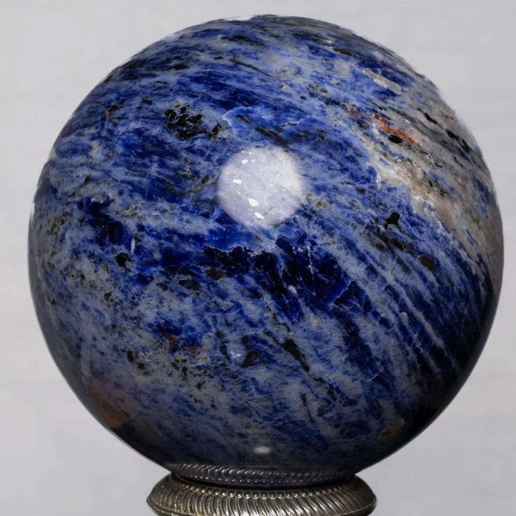 Sodalite Sferă de sodalit de bună calitate - Înălțime: 12.26 cm - Lățime: 12.26 cm- 2470 g #2.1
