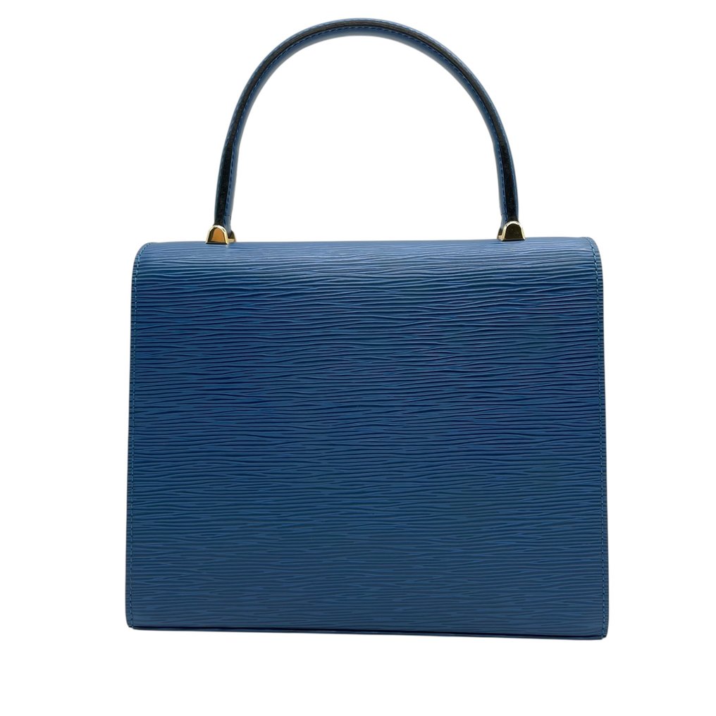 Louis Vuitton - Epi Marzelbe Handbag Vintage Structured Leather Top Handle Bag Gold Hardware - Handbag #2.1