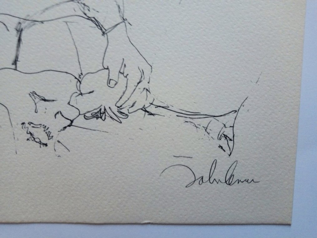 John Lennon - John Lennon - 1 Lithography (21x21 cm) - 1971 Ponte Sisto 'Bag One' - Booklet cover page not included #2.1