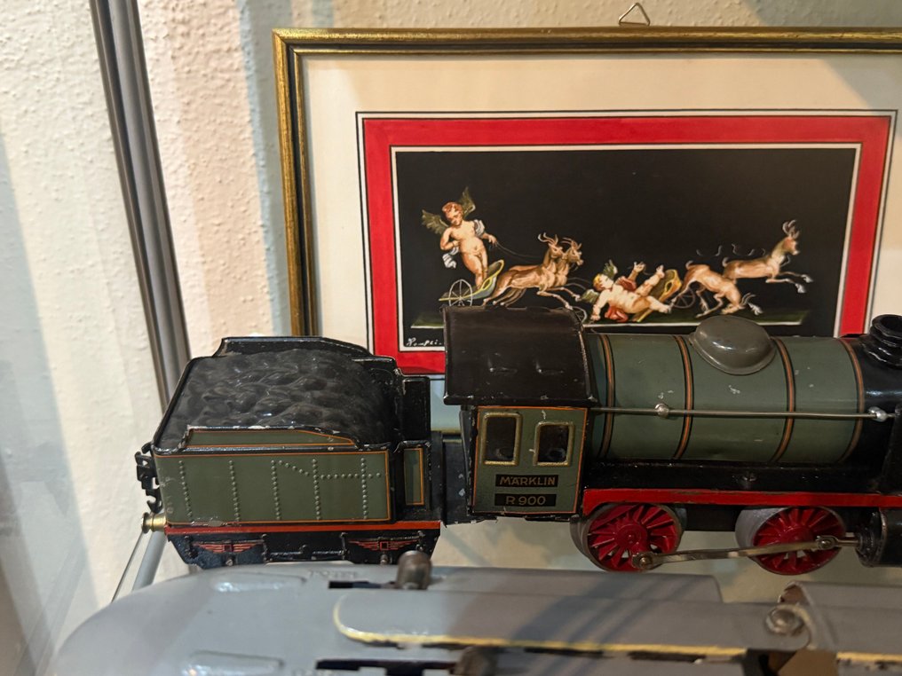 Märklin 0轨 - 模型火车 (1) - Märklin R900 锡板玩具 O 轨道机车及车尾 #4.3