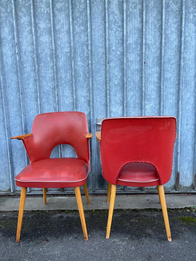 Πολυθρόνα (2) - Συνθετικό δέρμα, Ξύλο - Δύο Rockabilly Cocktail #2.1