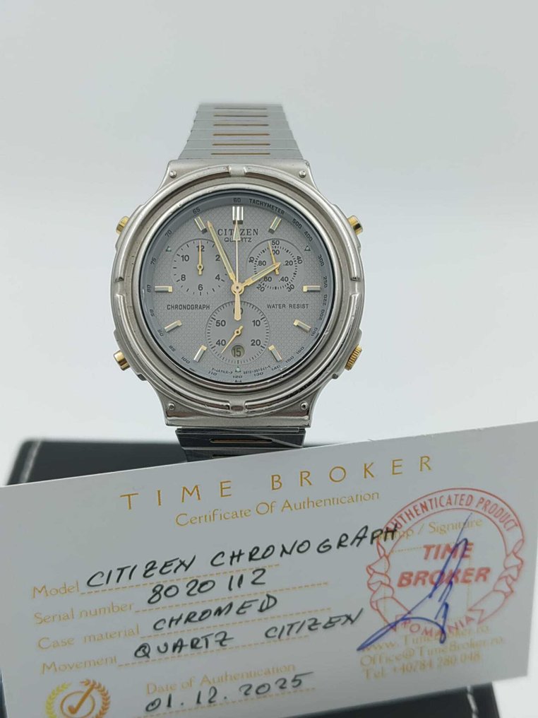 Citizen - Chronograph - Ingen mindstepris - 8020112 - Mænd - 1990-1999  #3.2