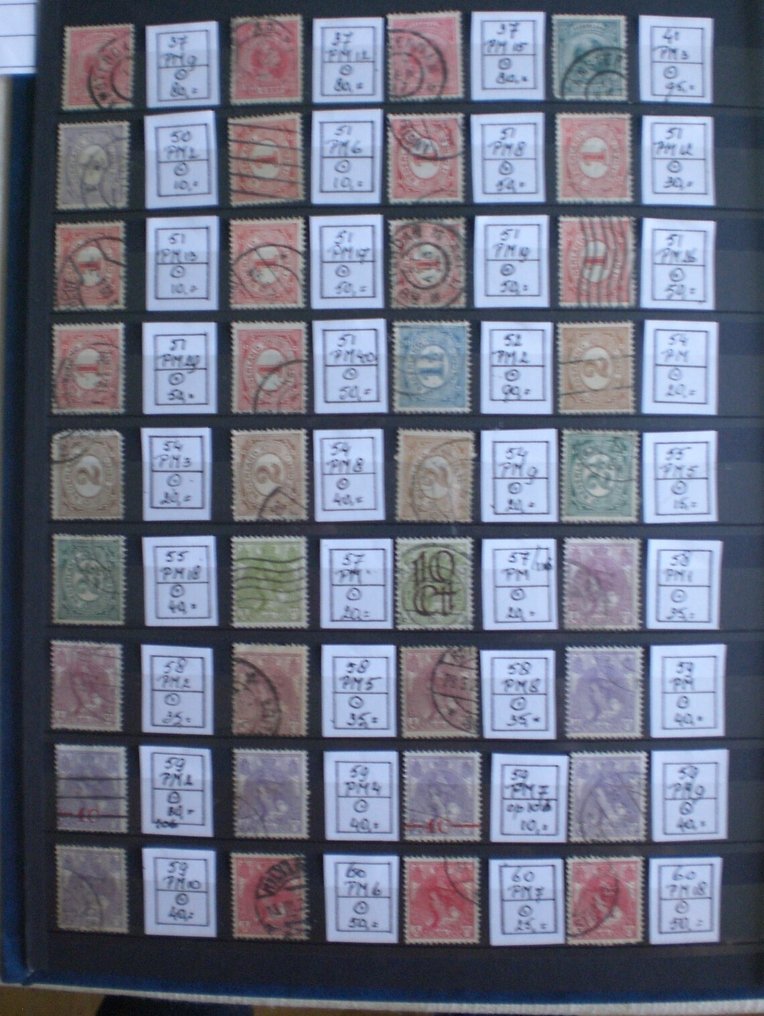 Netherlands 1891/1900 - Classic collection of Dutch plate errors CW € 1445 - Mast 2022 #1.0