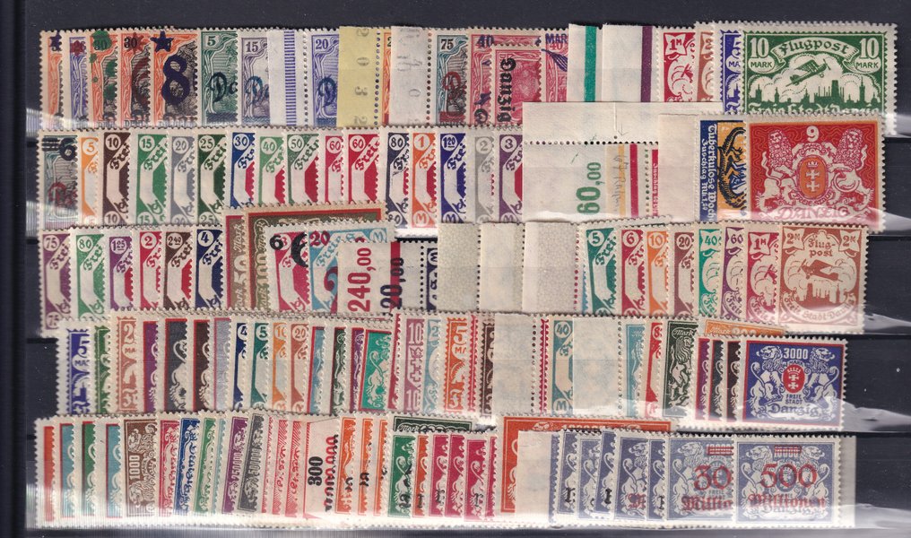 Danzig 1920/1923 - Composition - Michel; 16/25,50/52,66/86,90/180 #1.0