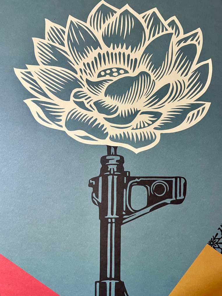 Shepard Fairey (OBEY) - "AK-47 Lotus" (2004) #1.0