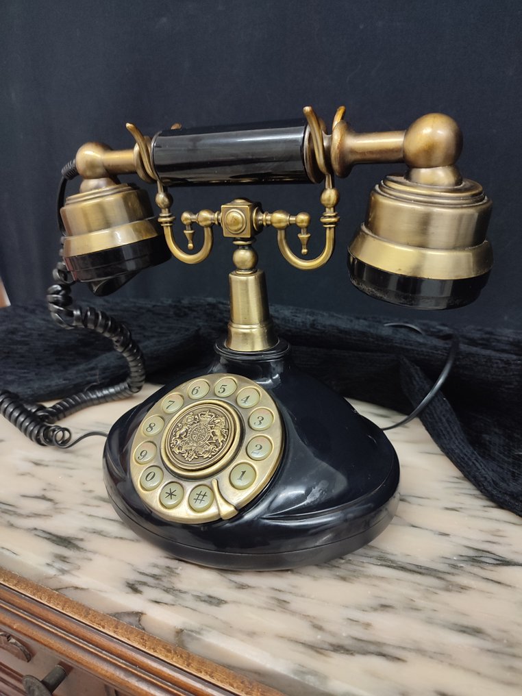 Telefon analogowy - Mosiądz - Telefon retro #4.3