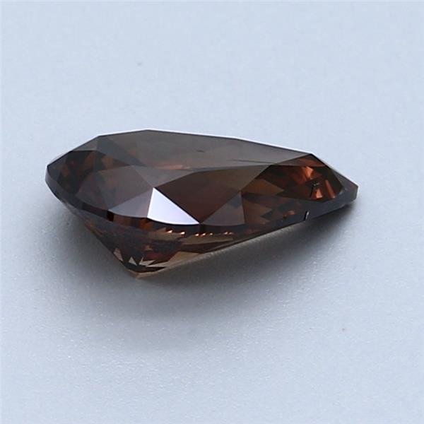 Nincs minimálár - 1 pcs Gyémánt  (Természetes színű)  - 1.50 ct - Körte - Fancy dark Barna Narancssárga - SI1 - Nemzetközi Gemmológiai Intézet (IGI) #4.3