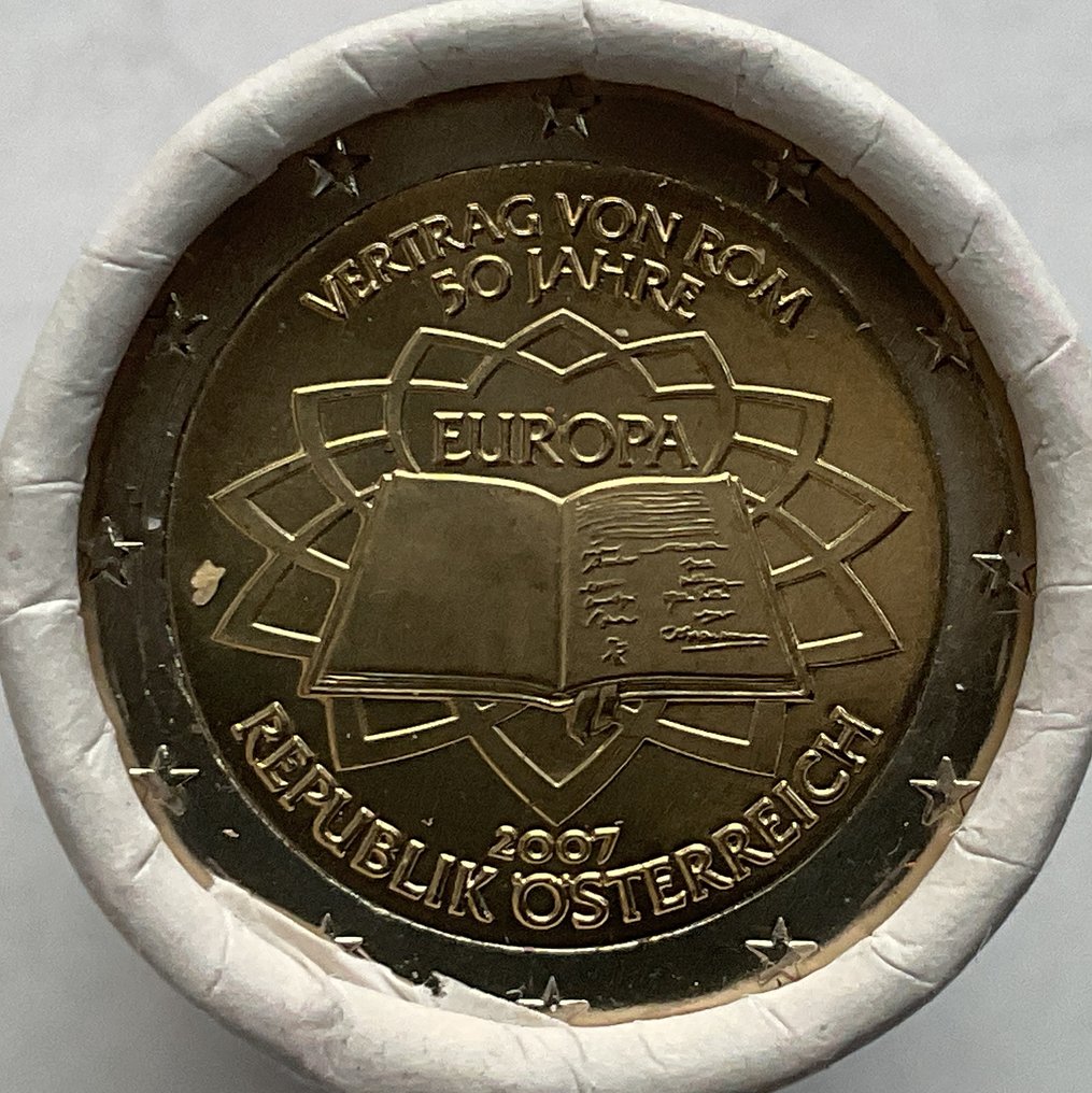 Oostenrijk. 2 Euro 2007 "Verdrag van Rome" (25 stuks) in zichtrol  (Zonder minimumprijs) #1.0