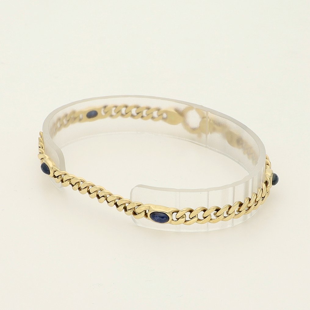 Sans prix de réserve - Bracelet - 14 carats Or jaune -  1.64ct. tw. Saphir #1.0