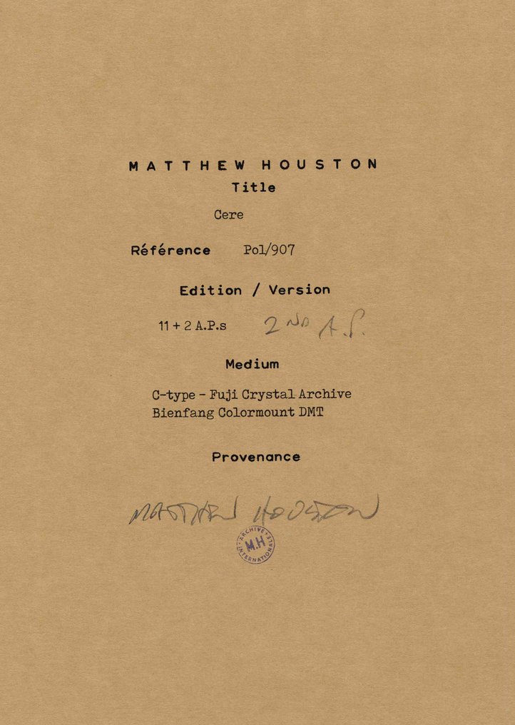 Matthew Houston (1961) - Cere #2.1