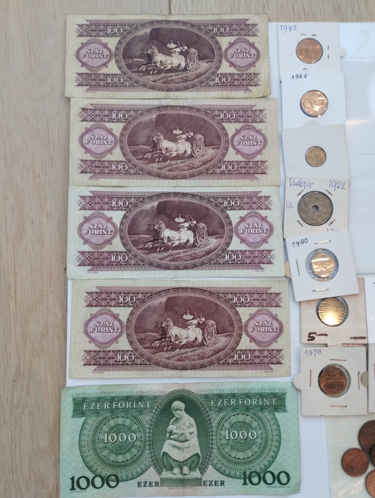Ungheria, Mondo. Collection of coins and banknotes (Senza prezzo di riserva) #1.0
