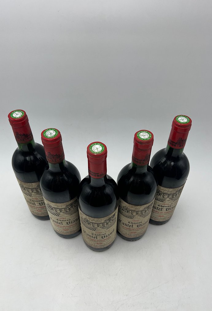 1986 Château Castel Viaud - Bordeaux, Lalande-de-Pomerol - 5 Flasker (0,75 L) #1.0