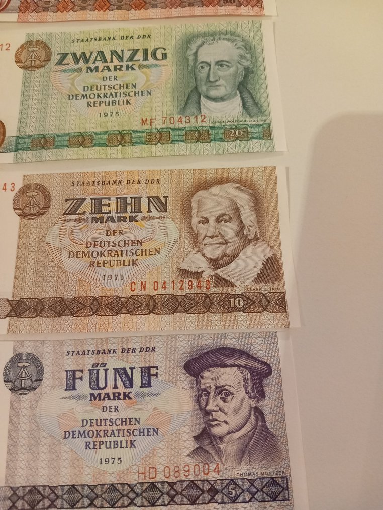 Λαϊκή Δημοκρατία του Κονγκό (DDR). - 5, 10, 20, 50 and 100 Mark - 1971/1975 (χωρίς τιμή ασφαλείας) #4.3