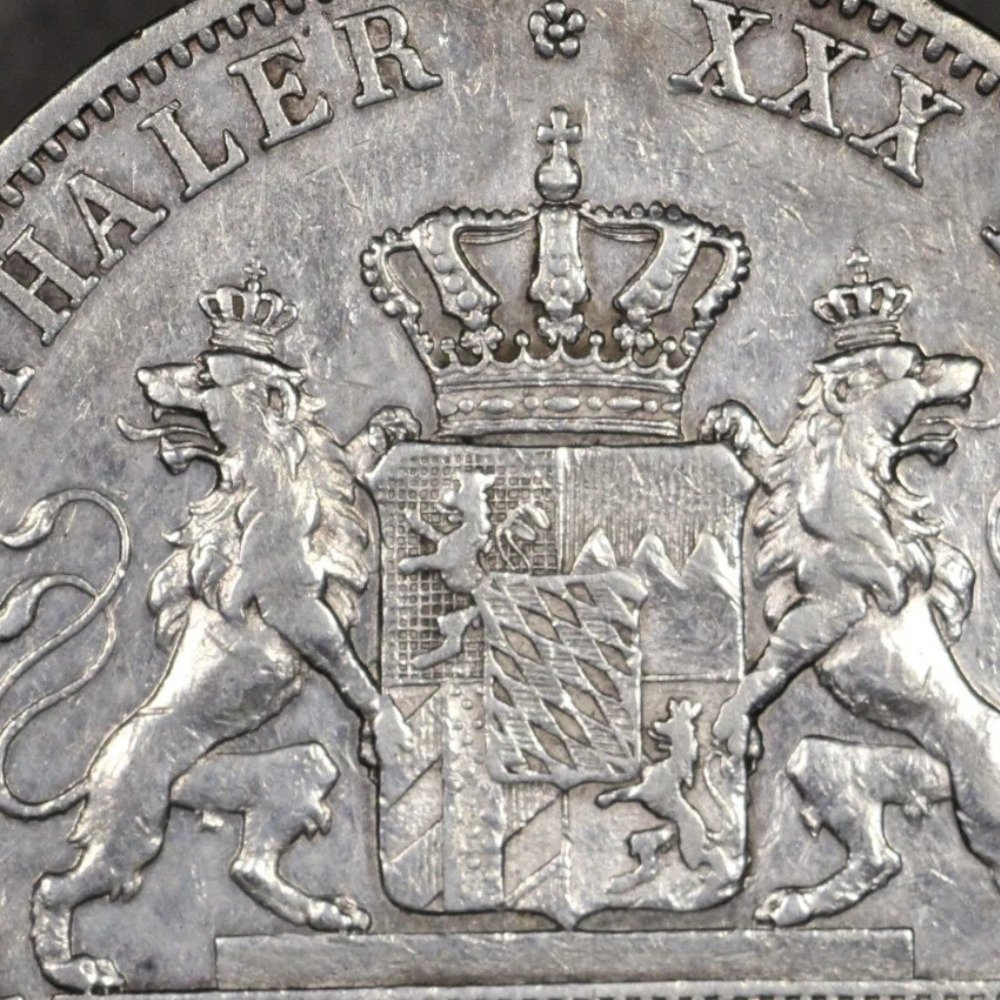 Germany, Baviera. Ludwig II. 1 Vereinsthaler – Argento  (No reserve price) #3.2