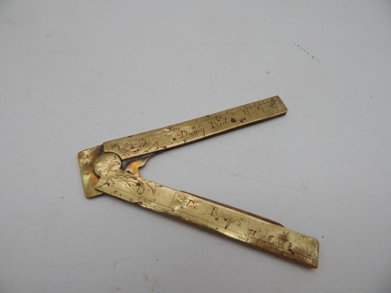 Γαλλία - Διακριτικό - franc maconnerie masonic règle antique maconnique Paris - 18ος-τέλη #1.0