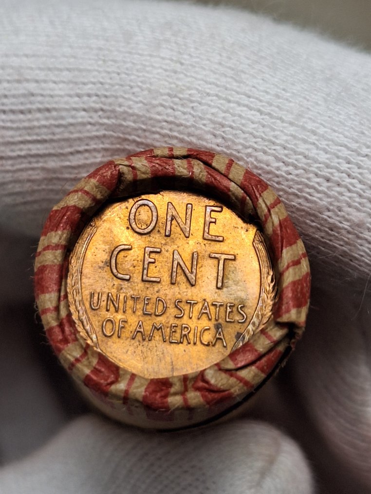 Ηνωμένες Πολιτείες. 1 rol containing Indian Head 1900 on one end/Wheat Cent on the other end  (χωρίς τιμή ασφαλείας) #1.0