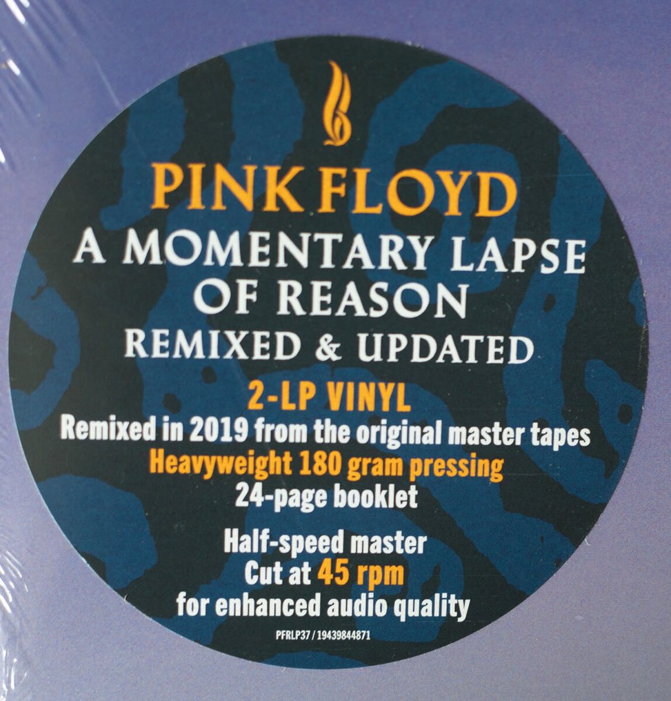 Pink Floyd - A Momentary Lapse Of Reason (Remixed & Updated) 180gr Half-speed master - 2xLP Album (double album) - 180 gram, Half-Speed Master - 2021 #1.0