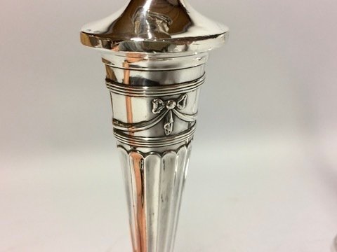 Κηροπήγιο (2) - Αντίκες ασημένια κηροπήγια - W. Johnson&Sons 1897 #3.2