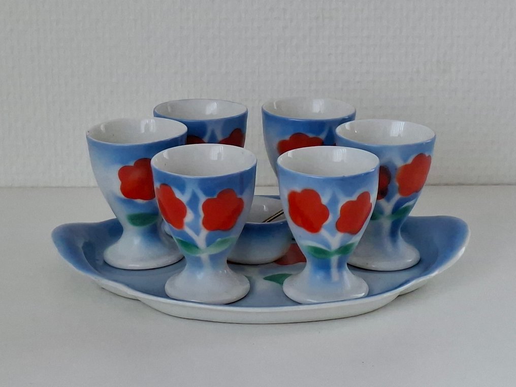 鸡蛋杯 (8) - 陶瓷 - Art Deco 鸡蛋架套装 #1.0