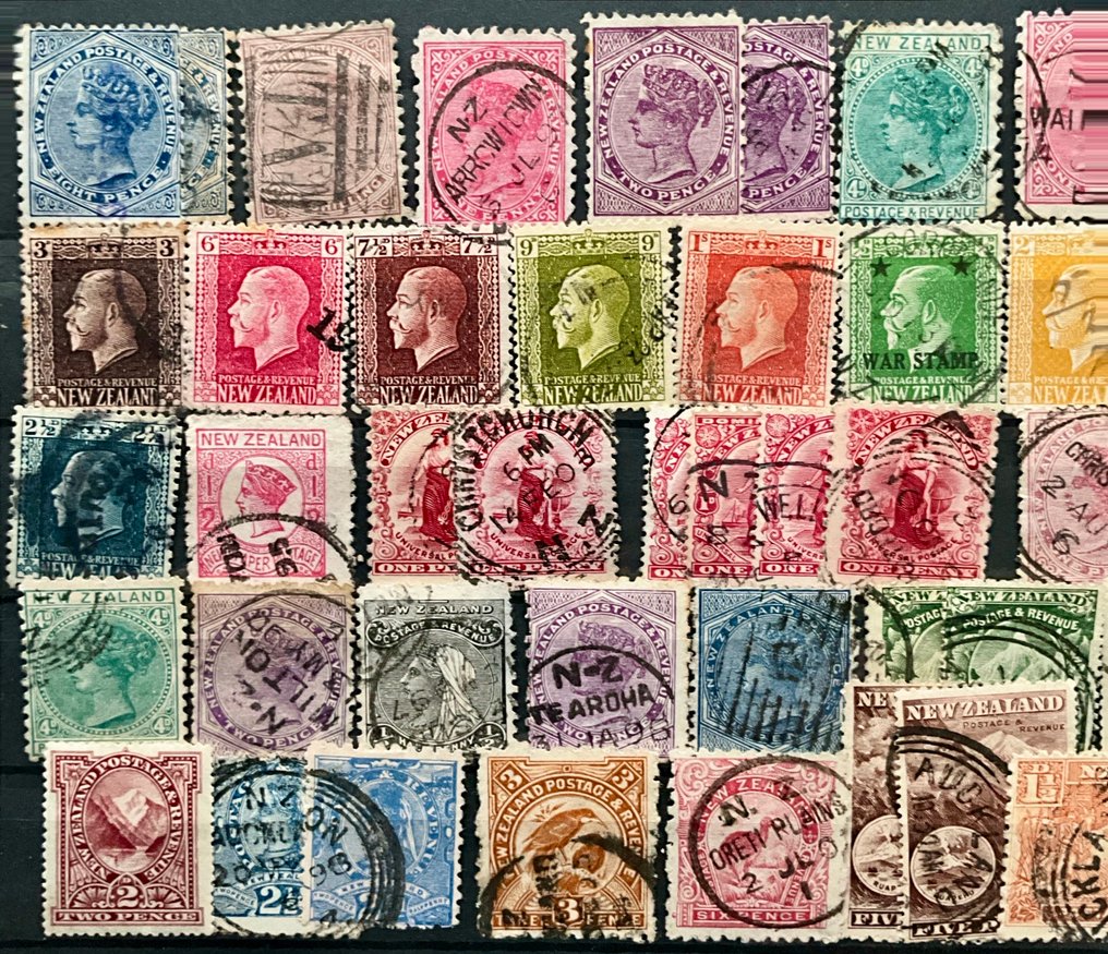 British Commonwealth 1863/1929 - Part in 6 flashcards, Barbados, Fiji, New South Wales, New Zealand, Australia, and others... - Michel #4.3