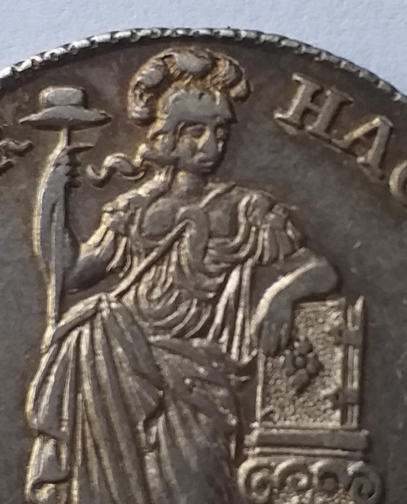 荷兰， 荷兰省 Halve Generaliteitsgulden van X Stuiver 1749 in topkwaliteit #3.2