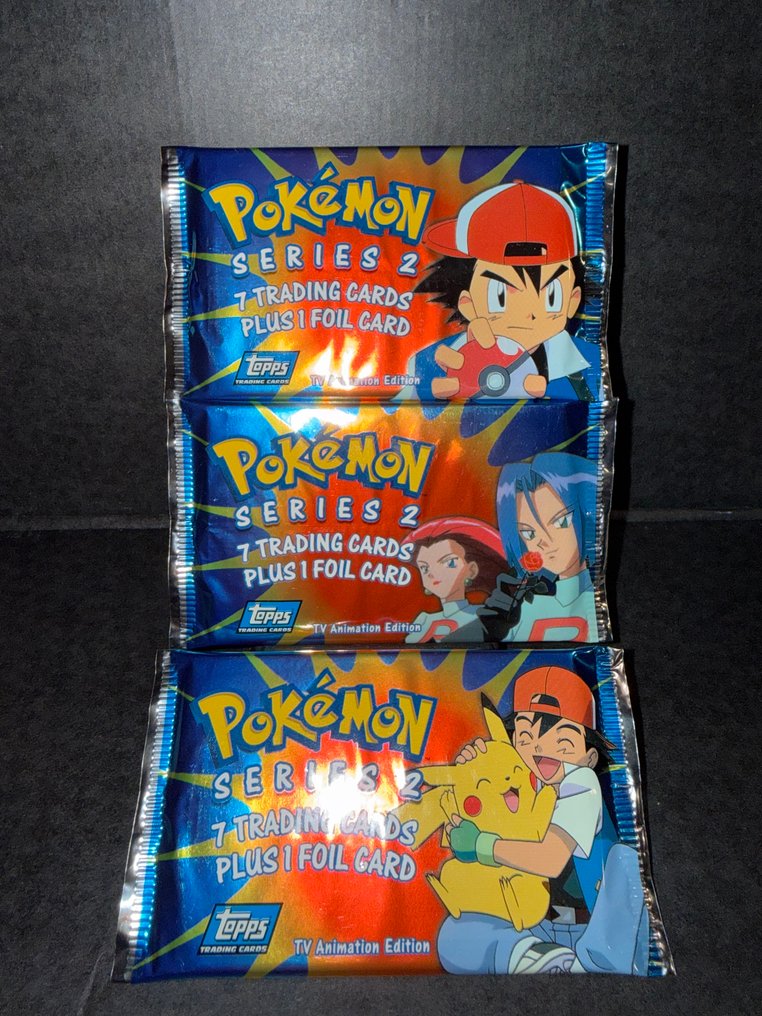 Pokémon - 3 Booster pack - Pokémon Series 2 Booster Pack - Various sets #1.0