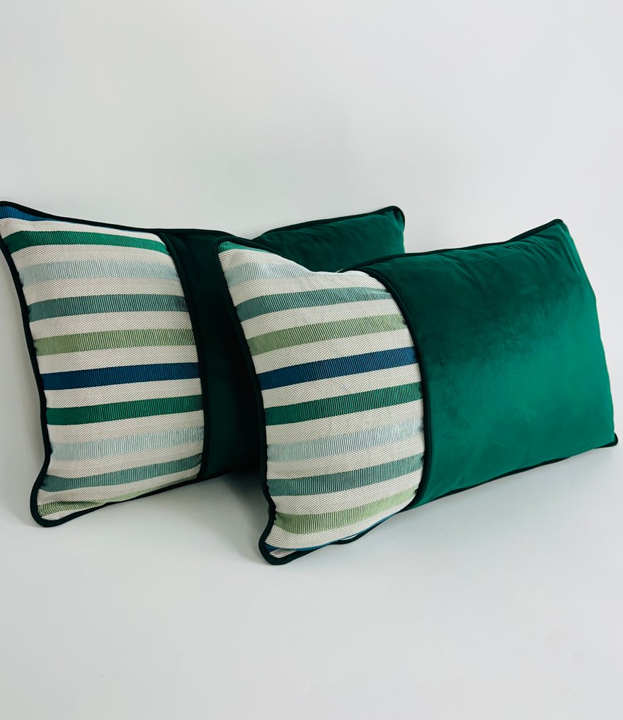 Cuscino realizzati con tessuto Hermès “Ottoman” - 垫子 (2) #1.0