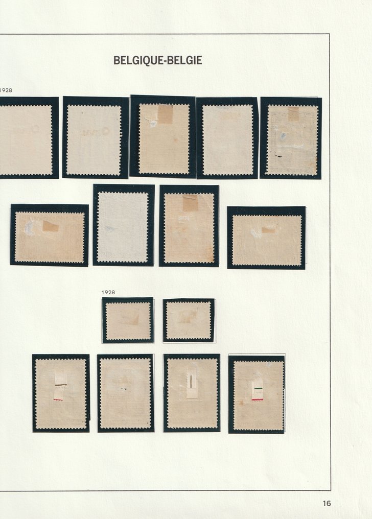 比利時 1920/1929 - 整个时期的系列完整套装 #1.0