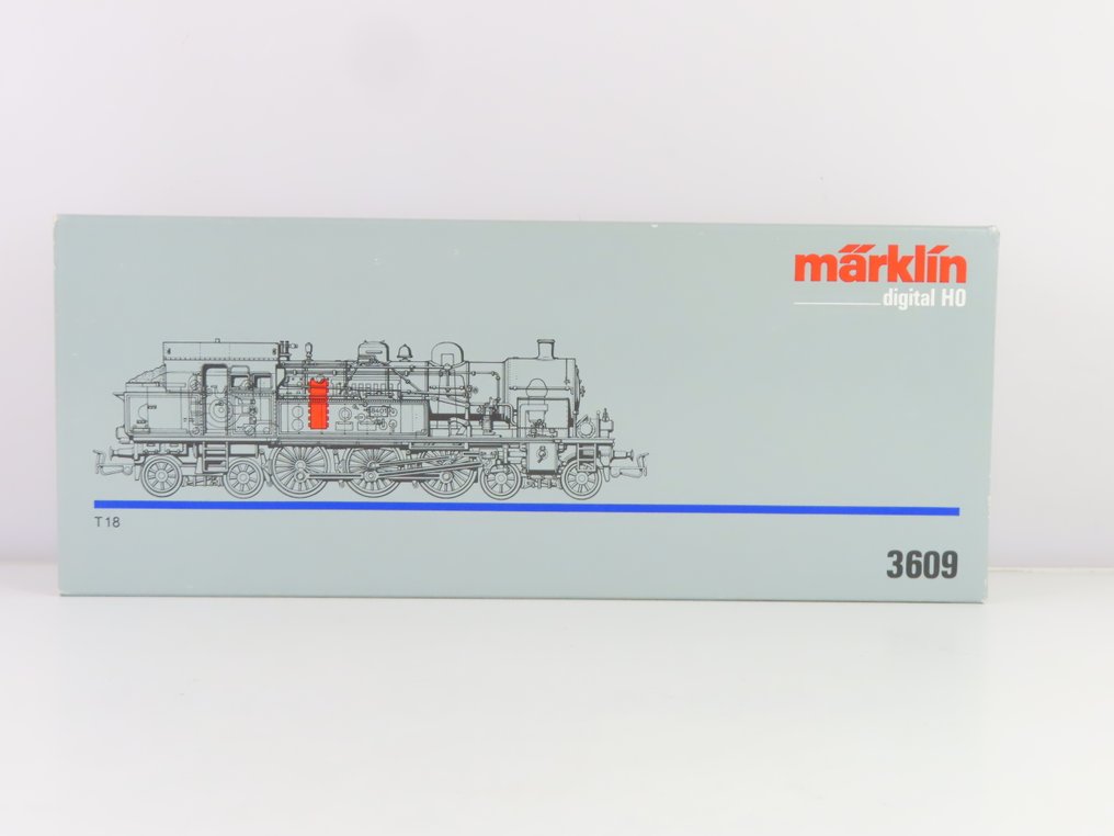 Märklin H0 - 3609 - Locomotive avec tender (1) - Type T18, numérique - KPEV #2.1