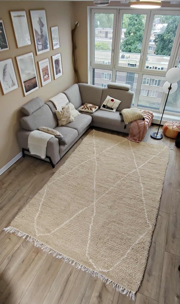 Berbertæppe, gulvtæppe Beni Mellal-tæppe - Tæppe - 320 cm - 204 cm - #B17.12 #3.2