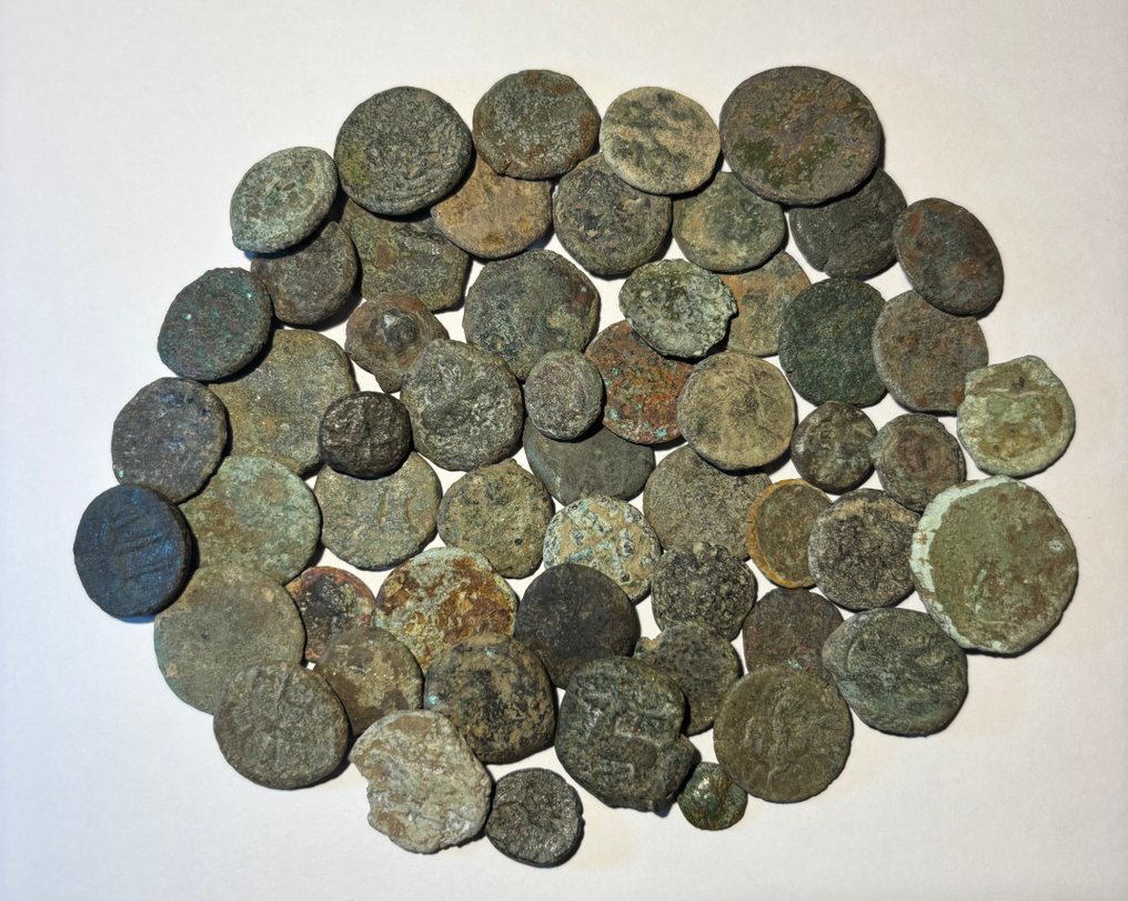 希腊（古代） Lot of 55 Æ coins  (没有保留价) #1.0