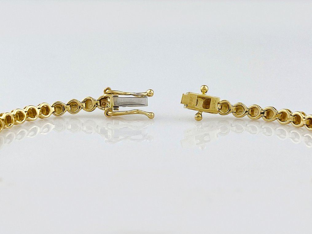 Bracelet - 14 kt. Yellow gold -  3.06ct. tw. Diamond (Lab-grown) - Diamond #4.3