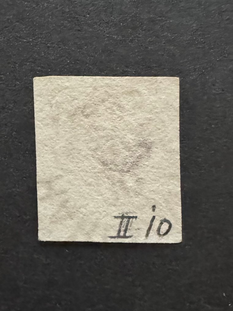 Netherlands 1852/1852 - King William III with Hemisphere Harderwijk C. - NVPH 2d #2.1