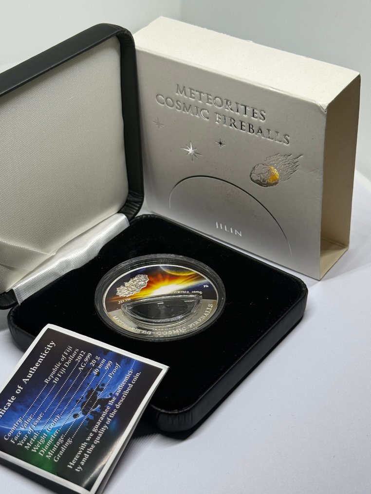 Fiji. 10 Dollars 2012 Meteority - Cosmic Fireballs - China Jilin 1976 (Zonder minimumprijs) #3.2