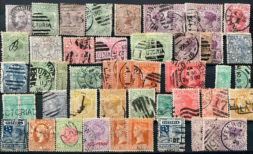 British Commonwealth 1863/1929 - Part in 6 flashcards, Barbados, Fiji, New South Wales, New Zealand, Australia, and others... - Michel #2.1