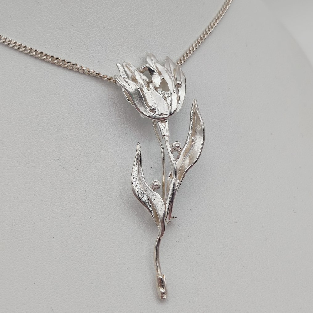 Senza prezzo di riserva - Collana con ciondolo Argento - Anneke Schat 1942-2024 #2.1