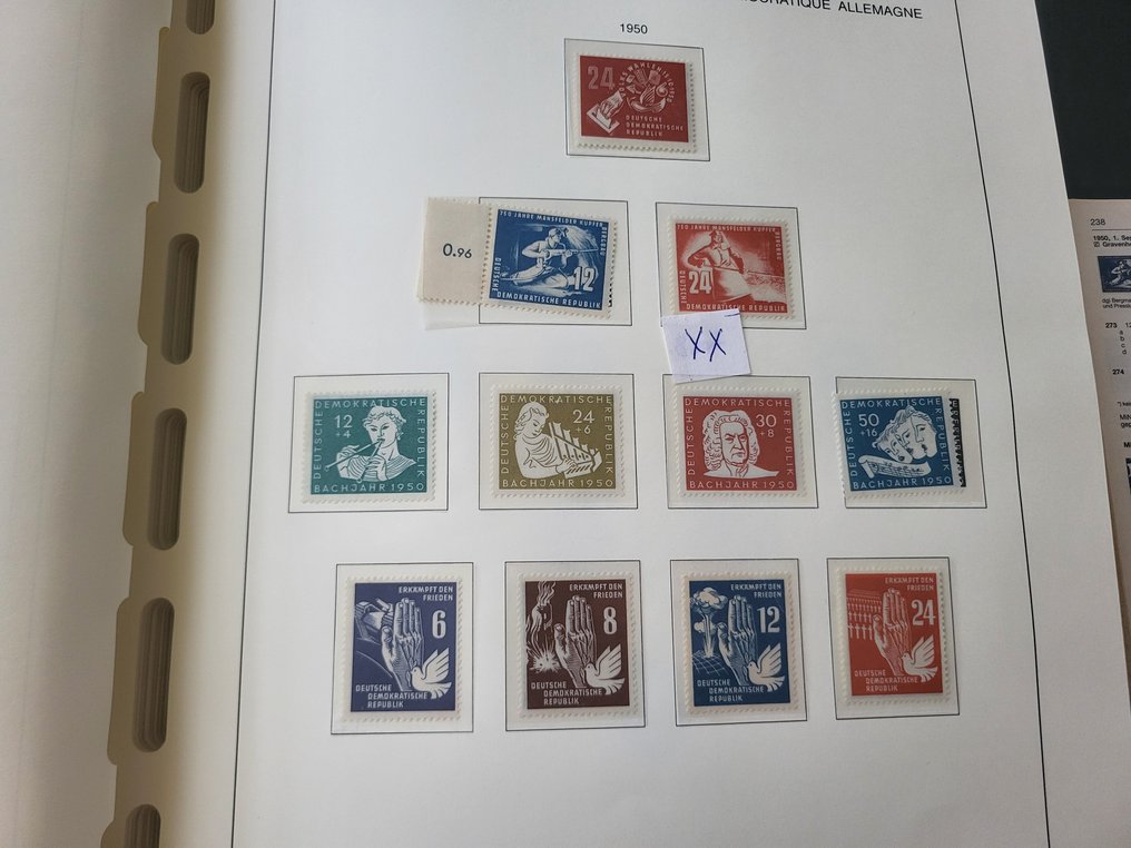 GDR 1948/1970 - Collection in an album, with one exception, all postmarked, also various inspected or certified. #4.3