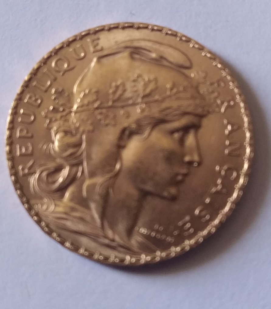 Franța. 20 Francs 1911 Marianne #1.0