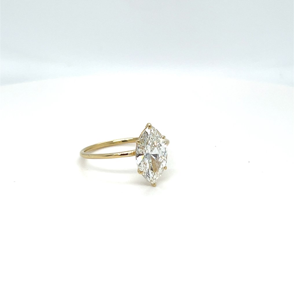 Ingen mindstepris - Ring - 14 karat Gulguld - 1.06ct. tw. Diamant (Laboratoriedyrket) #3.2