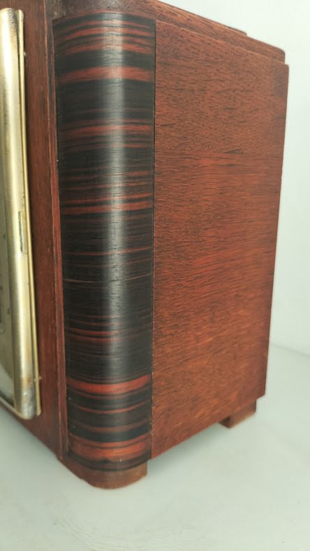 Óra -  Art Deco eiken- coromandel -messing - 1920-1930 #1.0