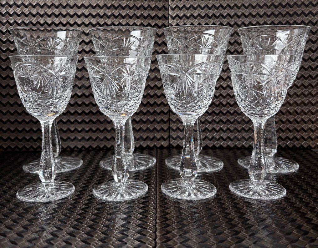 Thomas Webb - 葡萄酒杯 (8) - 溫莎 - 水晶 - 复古水晶套装 #3.2